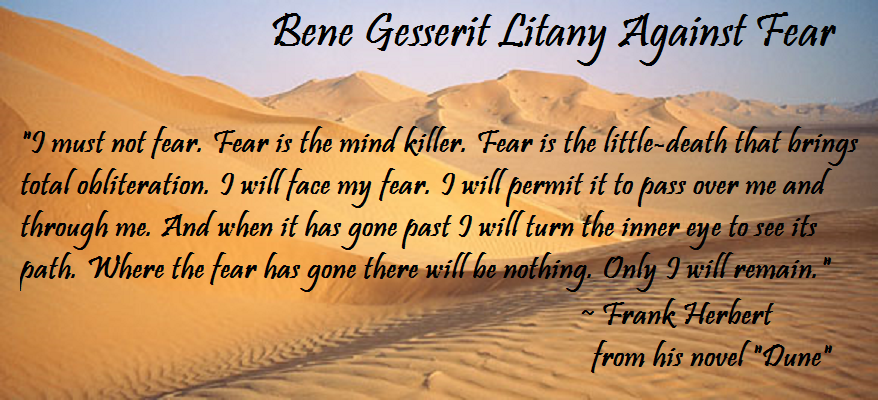 Bene Gesserit Litany Against Fear Meme Created by FURB